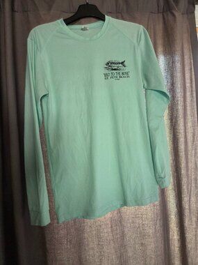 Long Sleeve Swim Shirt, Light Green, Size Small